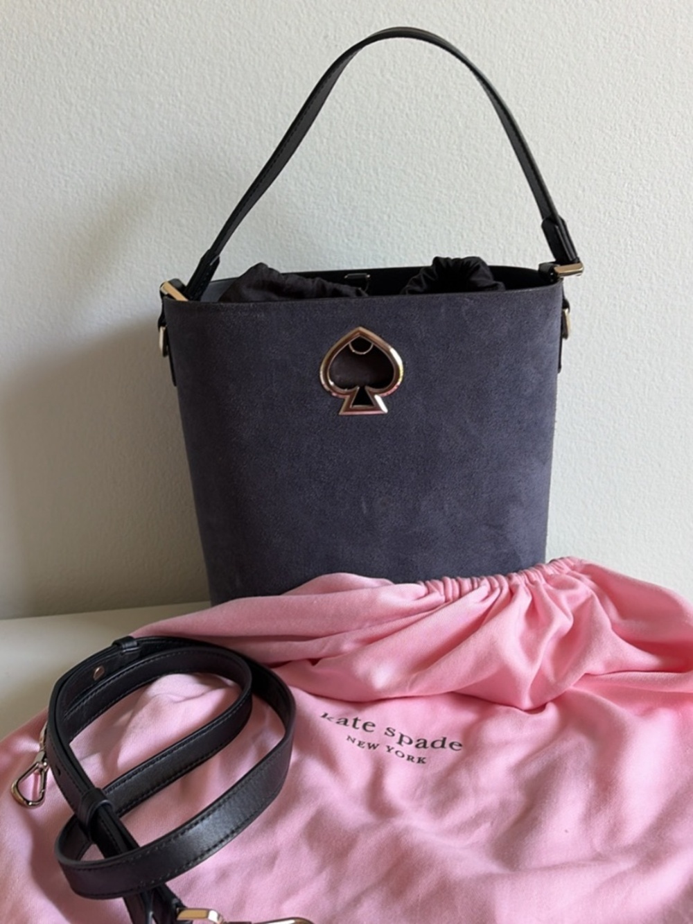Kate Spade Navy Blue Suzy Bucket Bag